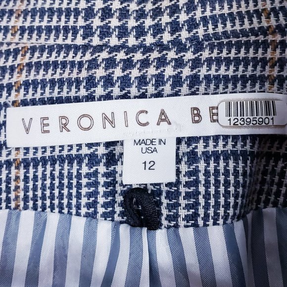 Veronica Beard Plaid Houndstooth Dickey Jacket - Picture 15 of 16